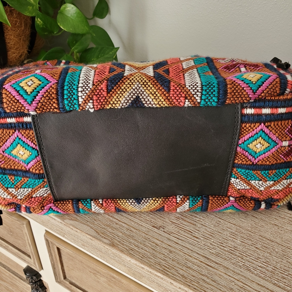 🚫SOLD🚫 HLV Cranberry black leather Boho bag - Picture 7 of 9